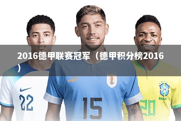 2016德甲联赛冠军(德甲积分榜2016)